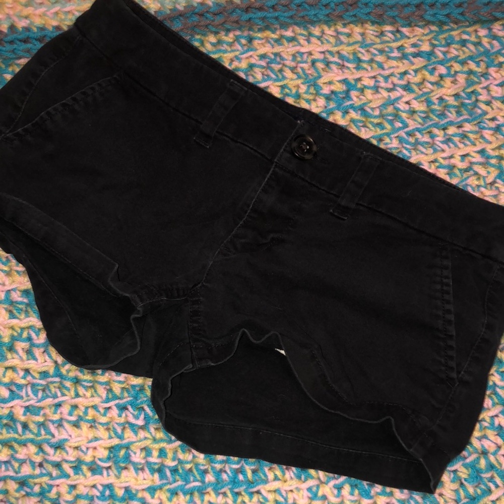 American Eagle Outfitters Stretchy US Size 2 Black Short Shorts